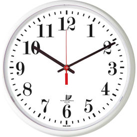 Chicago Lighthouse 67302402 Chicago Lighthouse 12.75" Round Indoor/Outdoor Wall Clock, White image.