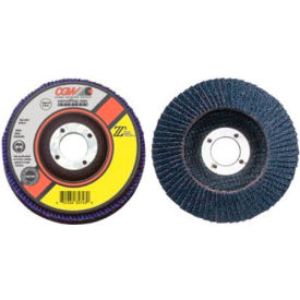 CGW Camel Grinding Wheels Inc. 42302 CGW Abrasives 42302 Abrasive Flap Disc 4-1/2" x 7/8" 40 Grit Zirconia image.