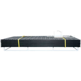 Checkers AlturnaMAT® HDPE Ground Protection MatPak w/Hand Holes 4 x 8 Black 12/Pack 