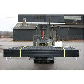Checkers AlturnaMAT® HDPE Ground Protection MatPak w/Hand Holes 4 x 8 Black 12/Pack 