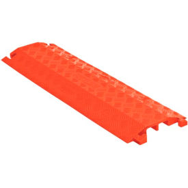Justrite Safety Group FL2X1.75-O Fastlane® Drop Over Cable Protector 2 CH 10.75"W - Orange image.