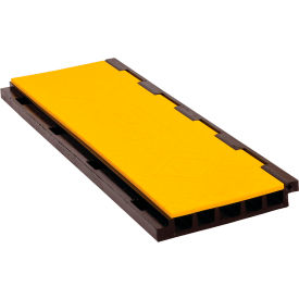 Checkers Ind Prod Inc YJ5-125AMSCTRYB Checkers® Jacket 5-Channel Cable Protector, 65200 lb. Cap, 35-1/2" x 11-3/4" x 2", Yellow/Black image.