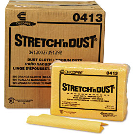 Chix® Stretch 'n Dust Cloths 12-3/5" x 17" Yellow 400/Case