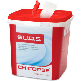 Chicopee® S.U.D.S Bucket with Lid Red/White 6/Case