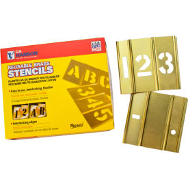 What is 93PCS Curb Stencil Kit for Address Painting, 1 Inch Brass  Interlocking Numbers Stencils