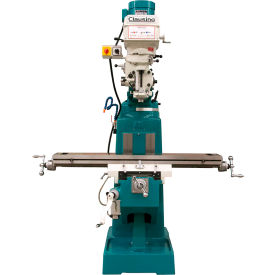 Clausing Industrial Inc. 3VS08-230V Clausing 10"L x 54"W Vertical Knee Mill, Fwd/Rev Switch, 3 HP, 230V, 3 Phase image.