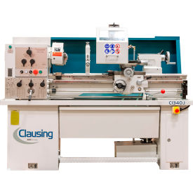 Clausing Industrial Inc. C1340J-230V Clausing 13"L x 40"W Gap Bed Engine Lathe, Variable Speed, 3 HP, 230V, 3 Phase image.