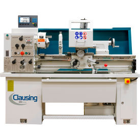 Clausing Industrial Inc. C1340SVSJ-AD-230V Clausing 13"L x 40"W Straight Bed Engine Lathe, Variable Speed Drive, 3 HP, 230V, 3 Phase image.