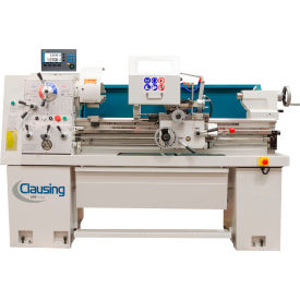 Clausing Industrial Inc. C1430J-AD-230V Clausing 14"L x 30"W Gap Bed Engine Lathe, 5 HP, 230V, 3 Phase, 2 Axis Acu-Rite 200 DRO image.