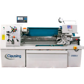 Clausing Industrial Inc. C1550J-AD-230V Clausing 15"L x 50"W Gap Bed Engine Lathe, 7.5 HP, 230V, 3 Phase, 2 Axis Acu-Rite 200 DRO image.