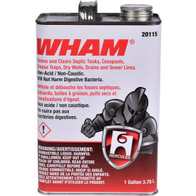 Oatey Scs 20115 Hercules WHAM® Drain And Waste System Cleaner, Gallon Can, 6 Cans - 20115 image.