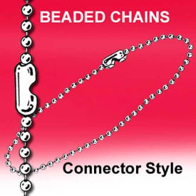 Clip Strip Corp. BC-12CS Beaded Chain, #6 Ball, 12"L image.