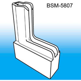 Clip Strip Corp. BSM-8507 Boot System™ Magnetic Base Sign Holder System, 1/2"L x 2-1/4"W, White image.