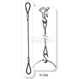 Clip Strip Corp. CBSH-12 Ceiling Cable Hanging Assembly, 12"L image.