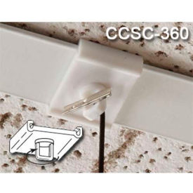 Clip Strip Corp. CCSC-360 Swivel-Loop Ceiling Clip, 1"L x 3/4"W, White image.