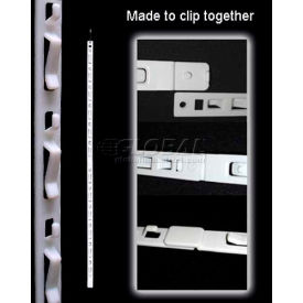 Clip Strip Corp. CS-12NT Clip Strip®, 12 Station, No Tape, No Header, 32-1/2"L, White image.