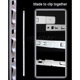 Clip Strip Corp. CS-12NTBK Clip Strip®, 12 Station, No Tape, No Header, 32-1/2"L, Black image.