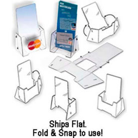 Clip Strip Corp. CSC-4 Fold & Snap Literature Holder, 4"W X 1-1/2"D image.