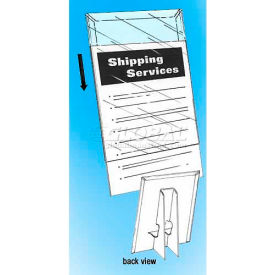 Clip Strip Corp. EBC-8511 Easel Back Counter Sign Holder, 8-1/2"W X 11"H image.