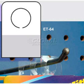 Clip Strip Corp. ET-64 Hang Tab System, 7/16" Hole Dia., 7/8"W X 1-1/4"H image.