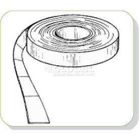 Clip Strip Corp. FTR-2 Double Faced Permanent Adhesive Rolls, 1/2"W X 1"L, 1/16" Thick - Min Qty 2 image.