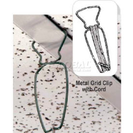 Metal Grid Clip With Cord, Gcm-220 - Pkg Qty 100
