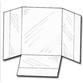 Clip Strip Corp. LBF-4050 Peel & Stick Literature Pockets, Flat, 4-1/16"W X 5"H X 1-1/4"D image.