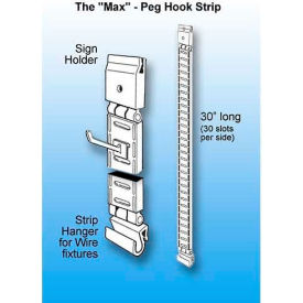 Clip Strip Corp. MAX-225 The "Max" Peg Hook Strip image.