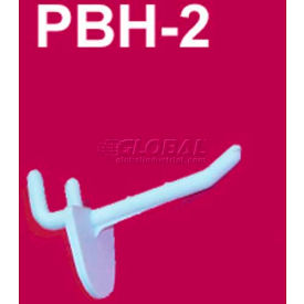 2 Peg Board and Slatwall Hooks - Plastic, PBH-2