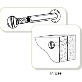 Clip Strip Corp. PBL-75 Post & Binder Lock Screws, Expands 3/4" To 1-1/3" image.