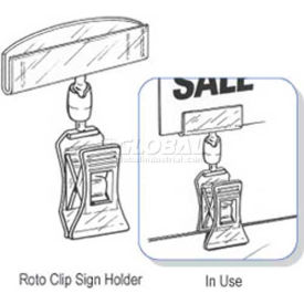 Clip Strip Corp. RC-2000 Roto Clip Sign Holder, 2-7/8"H X 2"W O.D. image.