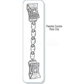 Clip Strip Corp. RC-4000 Flexible Double Roto Clip, 6" image.