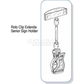 Clip Strip Corp. RC-6000 Roto Clip Extenda Senior Sign Holder, 2"W X 6"H O.D. image.