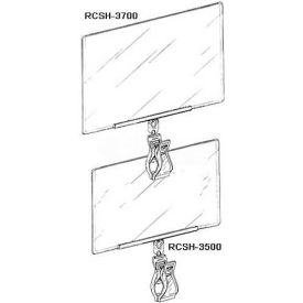 Clip Strip Corp. RCSH-3500 Roto Clip W/Print Protector/Signholder, 5-1/2"W X 3-1/2"H image.