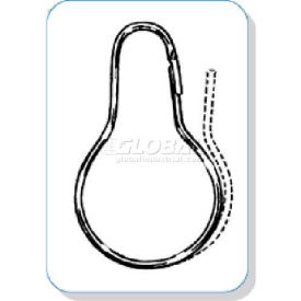 Clip Strip Corp. SCR-25 Metal Pear Shaped Ring/Hook, 2-1/2"L image.