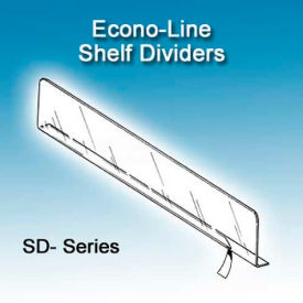 Clip Strip Corp. SD-1512 Econo-Line Shelf Dividers, 1"H, 11-9/16" Depth image.