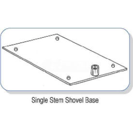 Clip Strip Corp. SHB-006BK Single Stem Shovel Base, Black image.