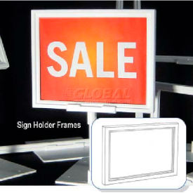 Clip Strip Corp. SHO-711BK Sign Holder Frame, 7" X 11", Styrene, Black image.