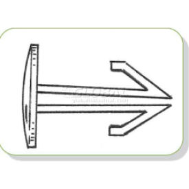 Clip Strip Corp. TSN-04 Arrow Head Thumb Snaps, 1/8" Long image.