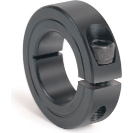 Climax Metal 1C-012 One-Piece Clamping Collar, 1/8", Black Oxide Steel image.