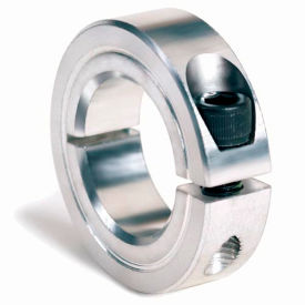 Climax Metal 1C-025-Z One-Piece Clamping Collar, 1/4", Zinc Plated Steel image.