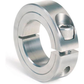 Climax Metal 1C-137-S One-Piece Clamping Collar, 1-3/8", Stainless Steel image.