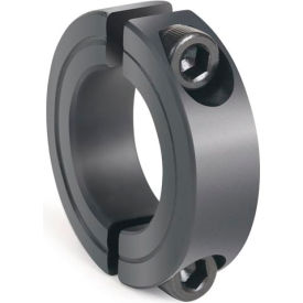 Climax Metal 2C-012 Two-Piece Clamping Collar, 1/8", Black Oxide Steel image.
