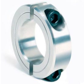 Climax Metal 2C-025-A Two-Piece Clamping Collar, 1/4", Aluminum image.