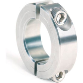 Climax Metal 2C-025-Z Two-Piece Clamping Collar, 1/4", Zinc Plated Steel image.