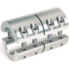 Climax Metal 2ISCC-025-025-S Two-Piece Industry Standard Clamping Couplings, 1/4", Stainless Steel image.