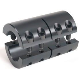 Climax Metal 2ISCC-112-112 Two-Piece Industry Standard Clamping Couplings, 1-1/8", Black Oxide Steel image.