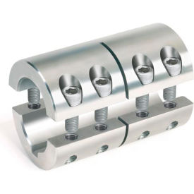 Climax Metal 2ISCC062-050SKW 2-Piece Industry Standard Clamping Couplings w/Keyway, 5/8", Stainless Steel image.