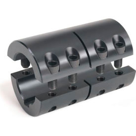 Climax Metal 2MISCC-08-08-KW Metric 2-Piece Standard Clamping Couplings w/Keyway, 8mm, Black Oxide Steel image.