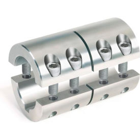 Climax Metal 2MISCC-08-08SKW Metric Two-Piece Standard Clamping Couplings w/Keyway, 8mm, Stainless Steel image.